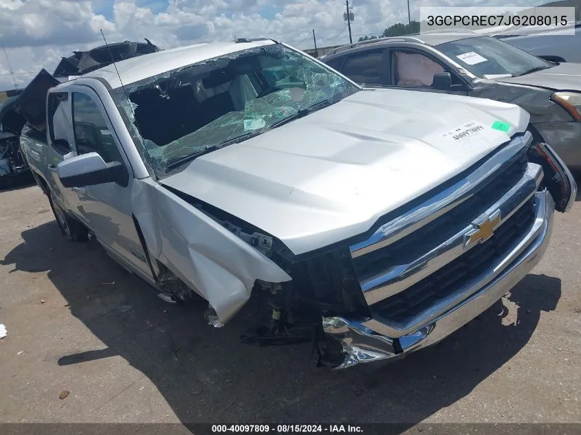 2018 Chevrolet Silverado 1500 Lt VIN: 3GCPCREC7JG208015 Lot: 40097809