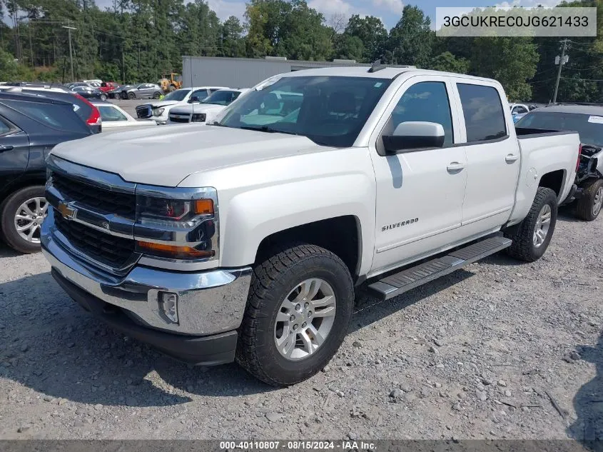 2018 Chevrolet Silverado 1500 1Lt VIN: 3GCUKREC0JG621433 Lot: 40110807