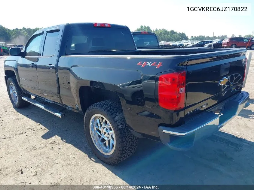 1GCVKREC6JZ170822 2018 Chevrolet Silverado 1500 1Lt