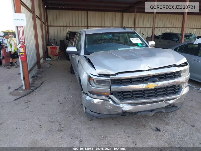 2018 Chevrolet Silverado 1500 Lt VIN: 1GCRCRECXJZ338721 Lot: 40112085