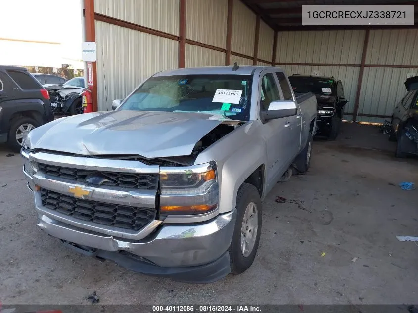 2018 Chevrolet Silverado 1500 Lt VIN: 1GCRCRECXJZ338721 Lot: 40112085