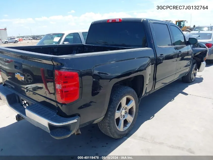 2018 Chevrolet Silverado 1500 Lt VIN: 3GCPCREC7JG132764 Lot: 40119478