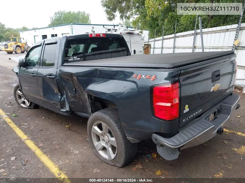 2018 Chevrolet Silverado 1500 1Lt VIN: 1GCVKREH3JZ111710 Lot: 40124148