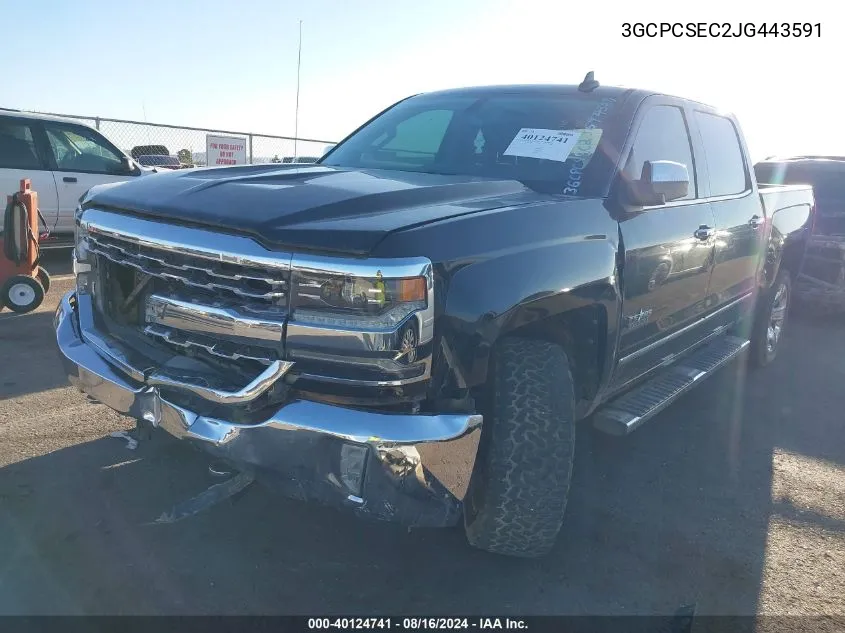 3GCPCSEC2JG443591 2018 Chevrolet Silverado 1500 1Lz