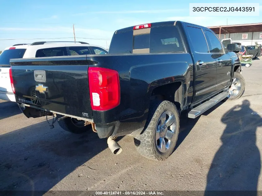 2018 Chevrolet Silverado 1500 1Lz VIN: 3GCPCSEC2JG443591 Lot: 40124741