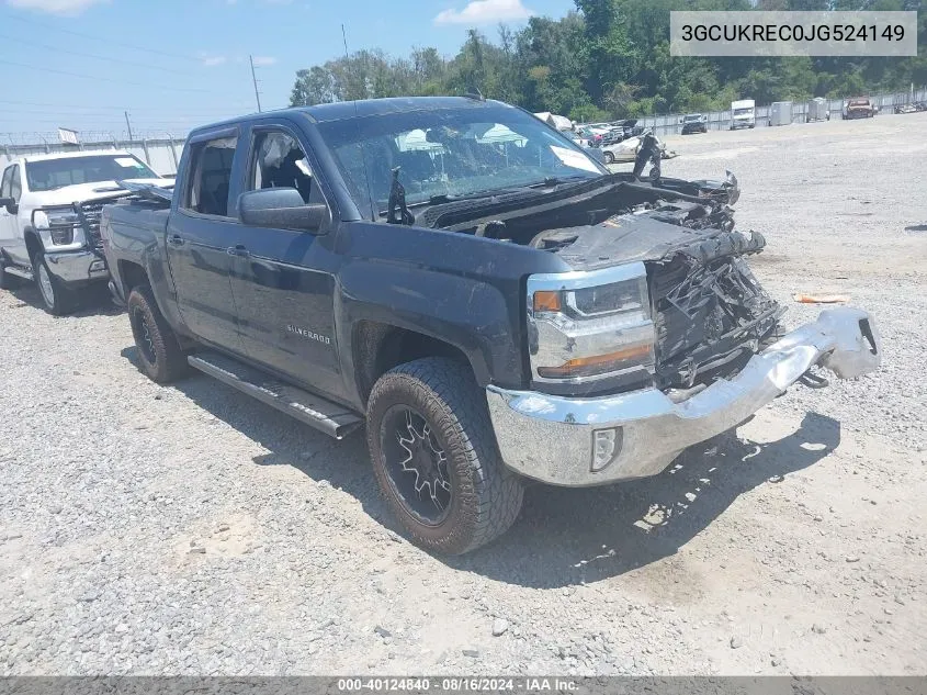 2018 Chevrolet Silverado 1500 1Lt VIN: 3GCUKREC0JG524149 Lot: 40124840