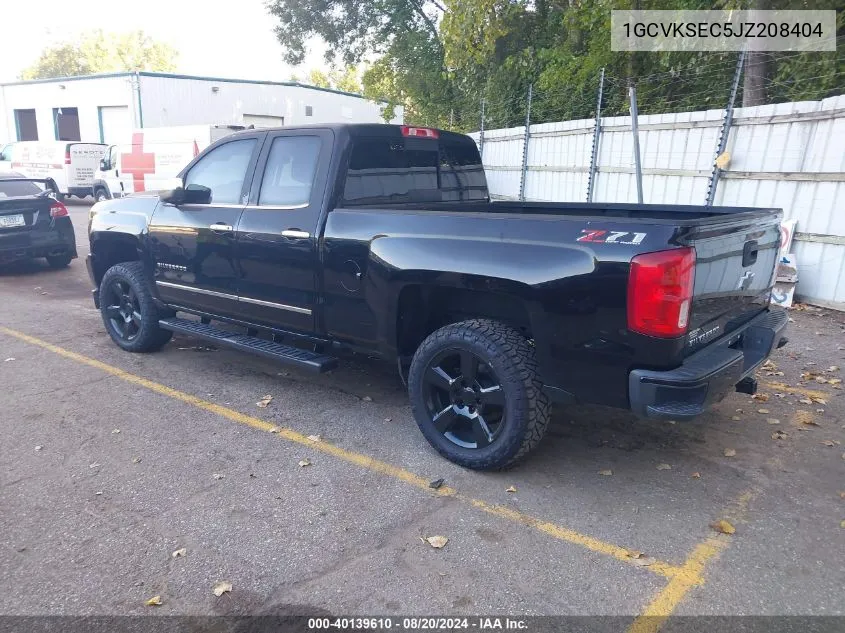 2018 Chevrolet Silverado 1500 K1500 Ltz VIN: 1GCVKSEC5JZ208404 Lot: 40139610