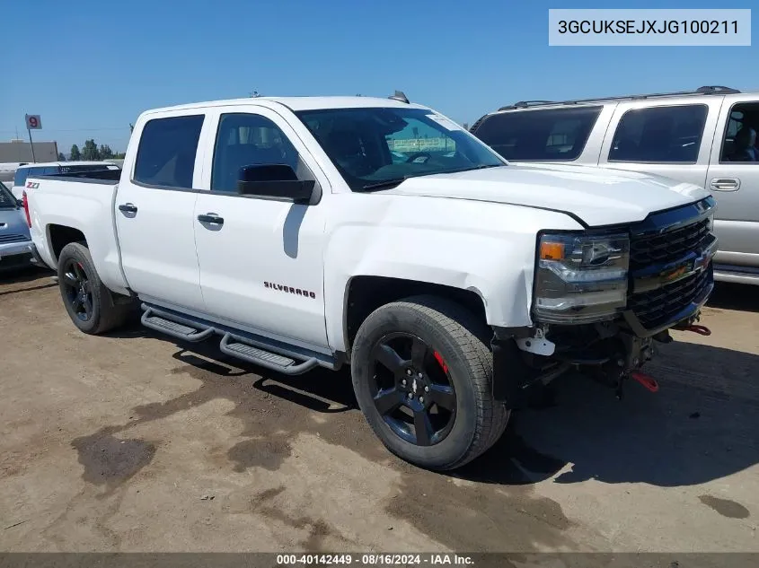 2018 Chevrolet Silverado 1500 2Lz VIN: 3GCUKSEJXJG100211 Lot: 40142449