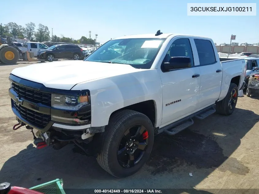 2018 Chevrolet Silverado 1500 2Lz VIN: 3GCUKSEJXJG100211 Lot: 40142449