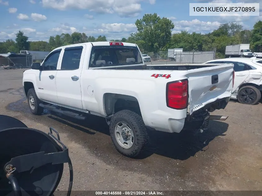 2018 Chevrolet Silverado 2500Hd Wt VIN: 1GC1KUEGXJF270895 Lot: 40145588