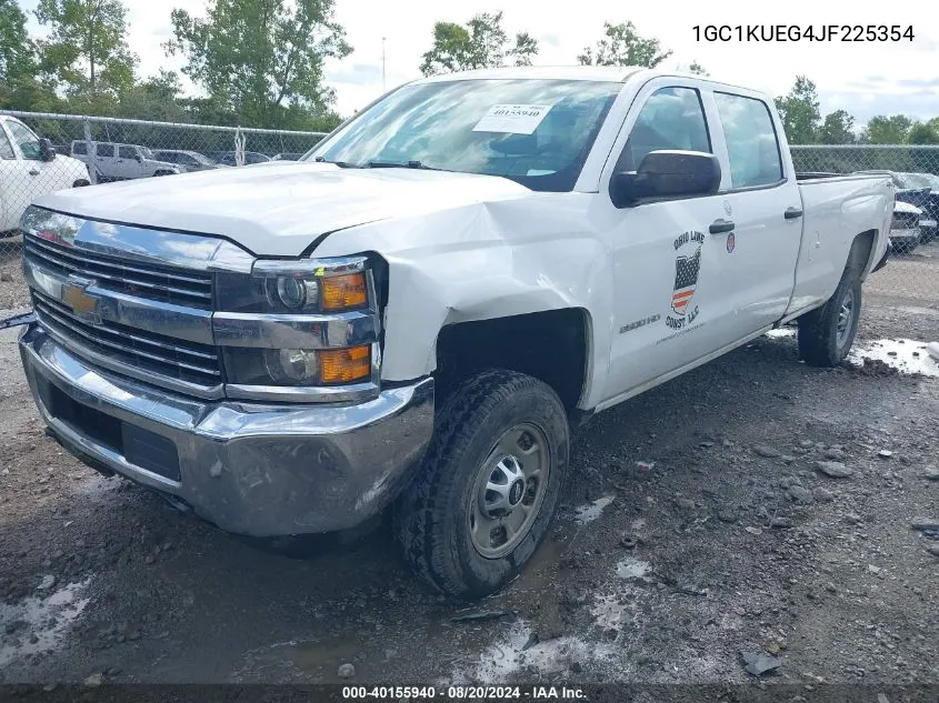 2018 Chevrolet Silverado 2500Hd Wt VIN: 1GC1KUEG4JF225354 Lot: 40155940