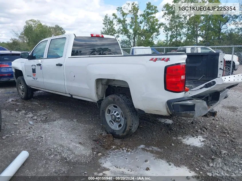 2018 Chevrolet Silverado 2500Hd Wt VIN: 1GC1KUEG4JF225354 Lot: 40155940