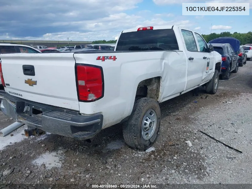 2018 Chevrolet Silverado 2500Hd Wt VIN: 1GC1KUEG4JF225354 Lot: 40155940