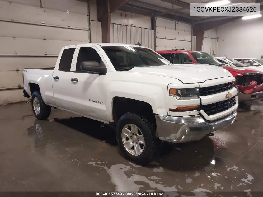 2018 Chevrolet Silverado 1500 Custom VIN: 1GCVKPECXJZ334626 Lot: 40157749