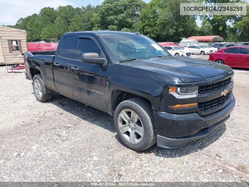 2018 Chevrolet Silverado C1500 Custom VIN: 1GCRCPEC4JZ348259 Lot: 40157854