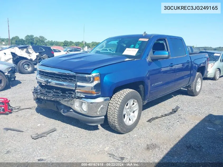 2018 Chevrolet Silverado 1500 1Lt VIN: 3GCUKREC3JG249165 Lot: 40167618