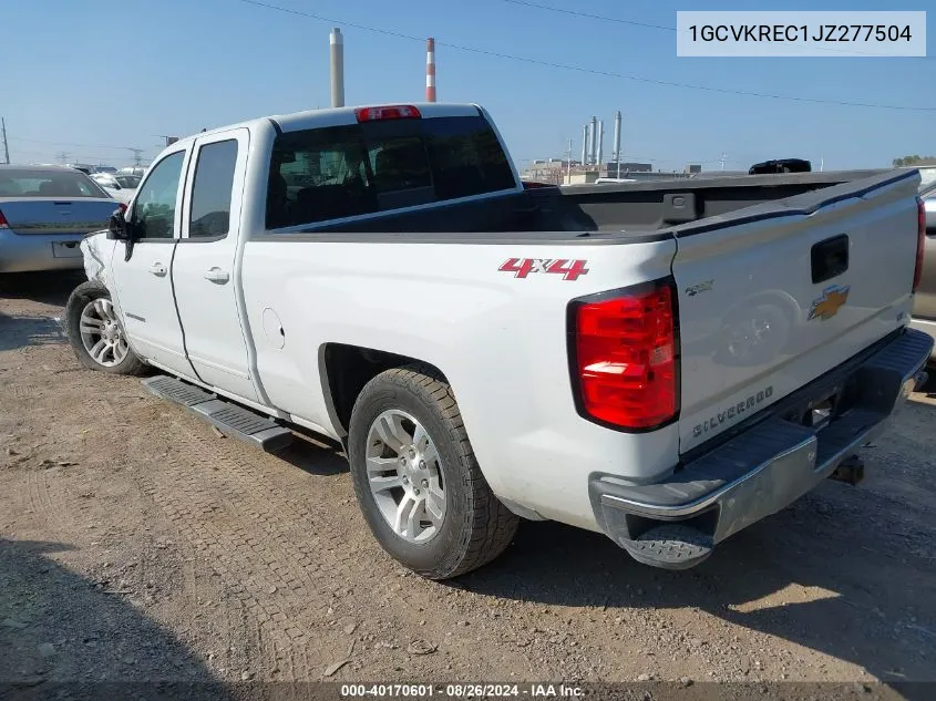 2018 Chevrolet Silverado 1500 1Lt VIN: 1GCVKREC1JZ277504 Lot: 40170601