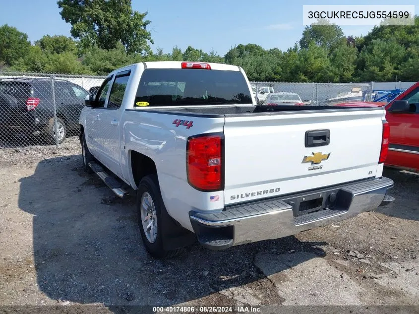 2018 Chevrolet Silverado 1500 1Lt VIN: 3GCUKREC5JG554599 Lot: 40174806