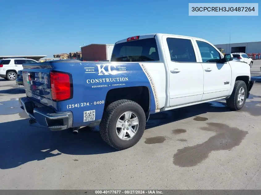 2018 Chevrolet Silverado 1500 Lt VIN: 3GCPCREH3JG487264 Lot: 40177677