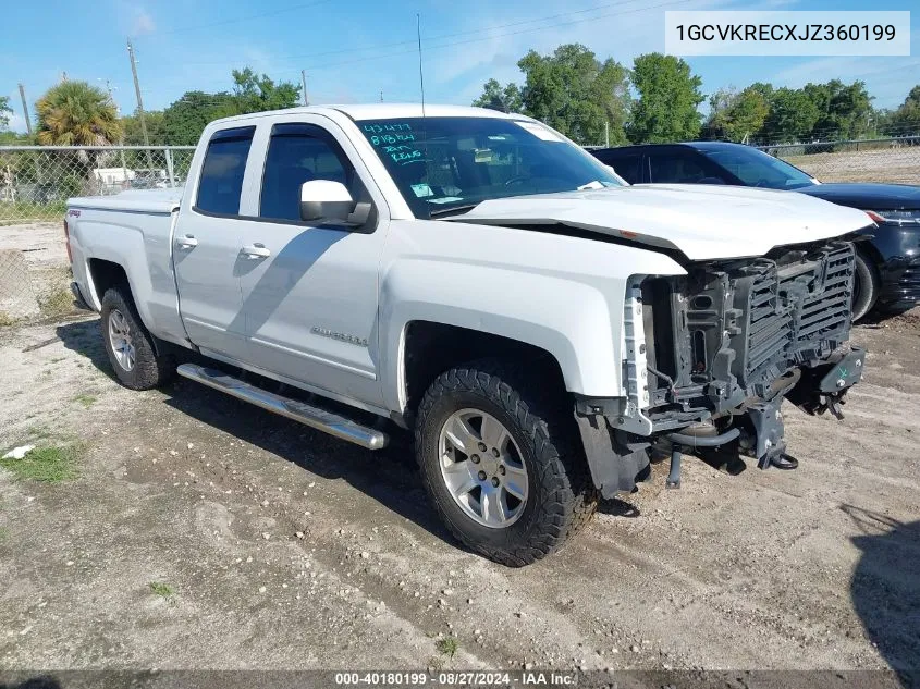 2018 Chevrolet Silverado 1500 1Lt VIN: 1GCVKRECXJZ360199 Lot: 40180199