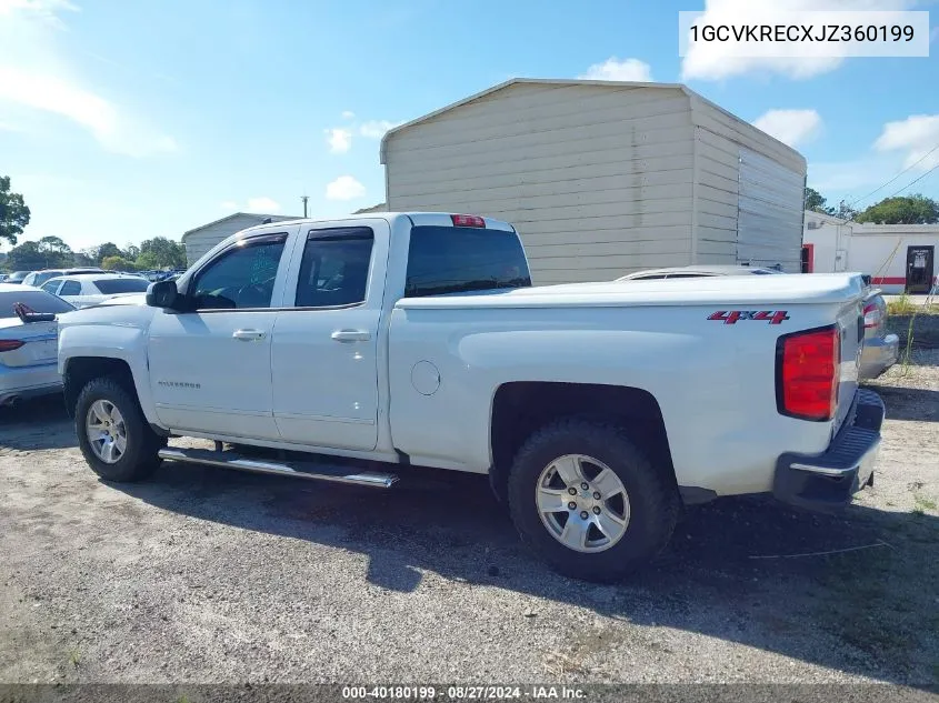 2018 Chevrolet Silverado 1500 1Lt VIN: 1GCVKRECXJZ360199 Lot: 40180199