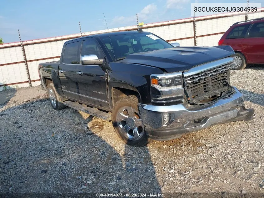 2018 Chevrolet Silverado 1500 Ltz VIN: 3GCUKSEC4JG304939 Lot: 40194977