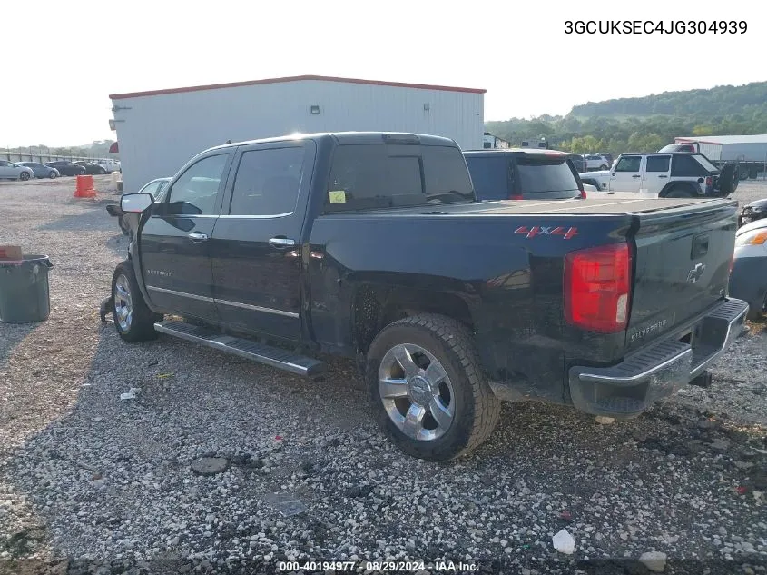 3GCUKSEC4JG304939 2018 Chevrolet Silverado 1500 Ltz