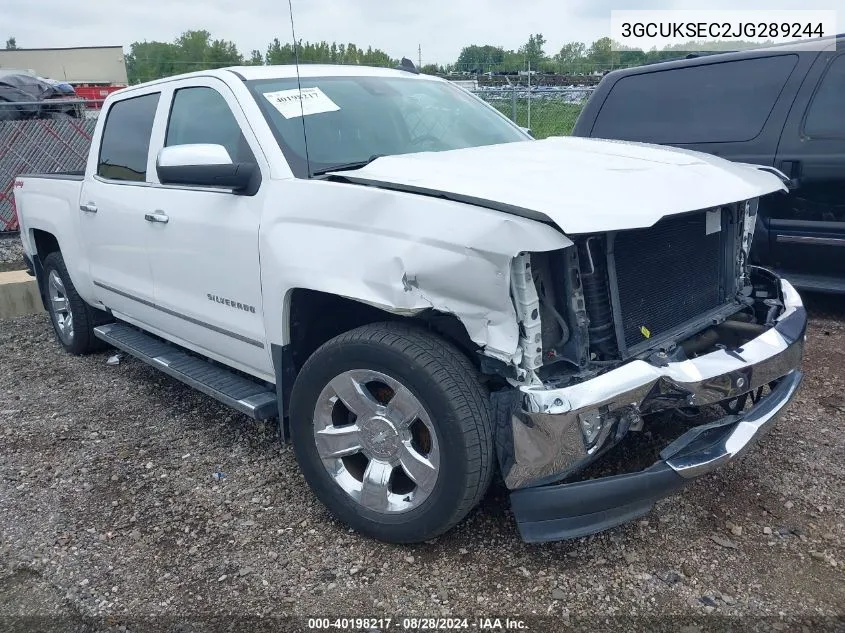 2018 Chevrolet Silverado 1500 Ltz VIN: 3GCUKSEC2JG289244 Lot: 40198217