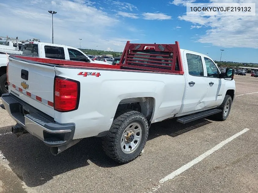 2018 Chevrolet Silverado 3500Hd Wt VIN: 1GC4KYCY0JF219132 Lot: 40237039