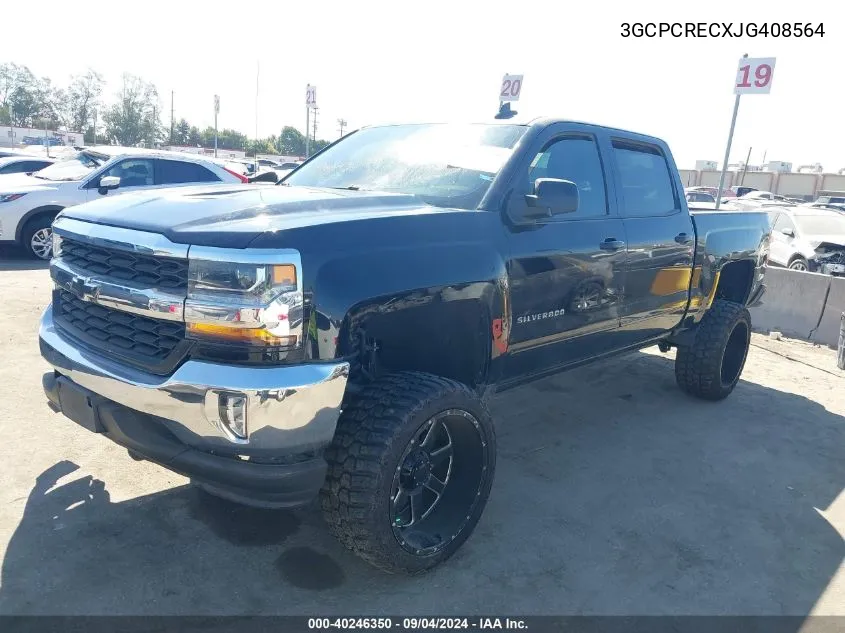 3GCPCRECXJG408564 2018 Chevrolet Silverado 1500 Lt