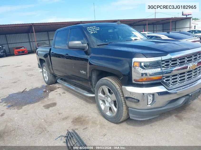 3GCPCREC3JG182965 2018 Chevrolet Silverado 1500 1Lt