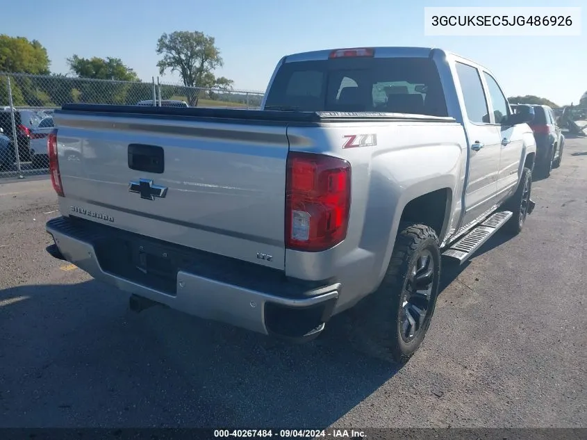 2018 Chevrolet Silverado 1500 K1500 Ltz VIN: 3GCUKSEC5JG486926 Lot: 40267484