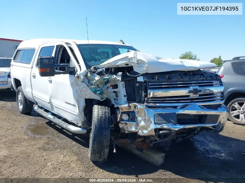 2018 Chevrolet Silverado 2500Hd Lt VIN: 1GC1KVEG7JF194395 Lot: 40268024