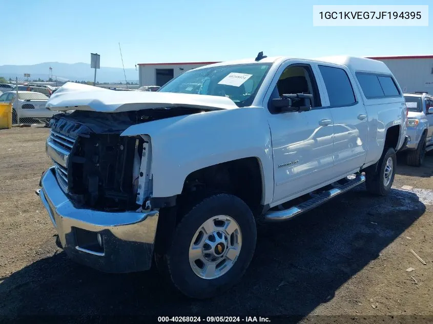 1GC1KVEG7JF194395 2018 Chevrolet Silverado 2500Hd Lt