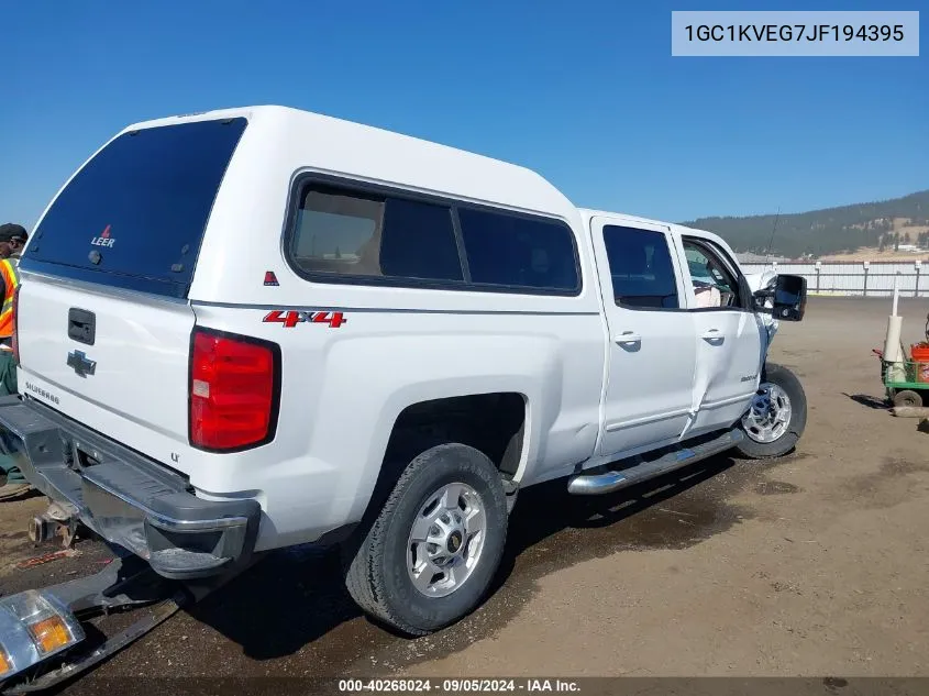 1GC1KVEG7JF194395 2018 Chevrolet Silverado 2500Hd Lt