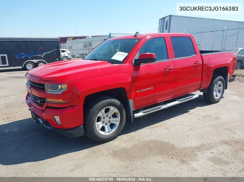 2018 Chevrolet Silverado 1500 2Lt VIN: 3GCUKREC3JG166383 Lot: 40275799