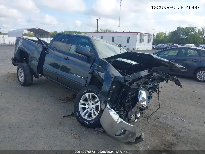 2018 Chevrolet Silverado 1500 1Lt VIN: 1GCUKREC1JF146487 Lot: 40276573