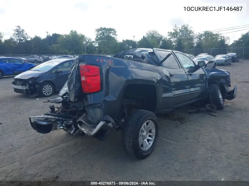 2018 Chevrolet Silverado 1500 1Lt VIN: 1GCUKREC1JF146487 Lot: 40276573