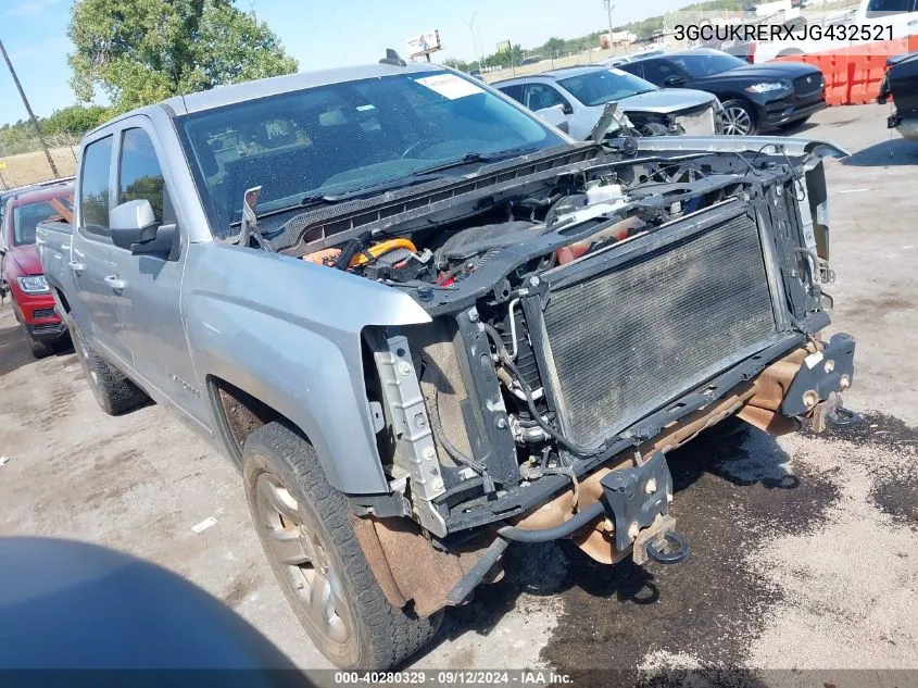 2018 Chevrolet Silverado 1500 K1500 Lt VIN: 3GCUKRERXJG432521 Lot: 40280329