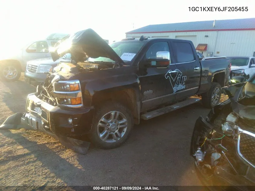 1GC1KXEY6JF205455 2018 Chevrolet Silverado K2500 High Country