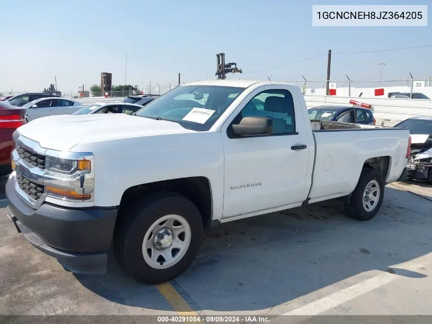 2018 Chevrolet Silverado 1500 Wt VIN: 1GCNCNEH8JZ364205 Lot: 40291054