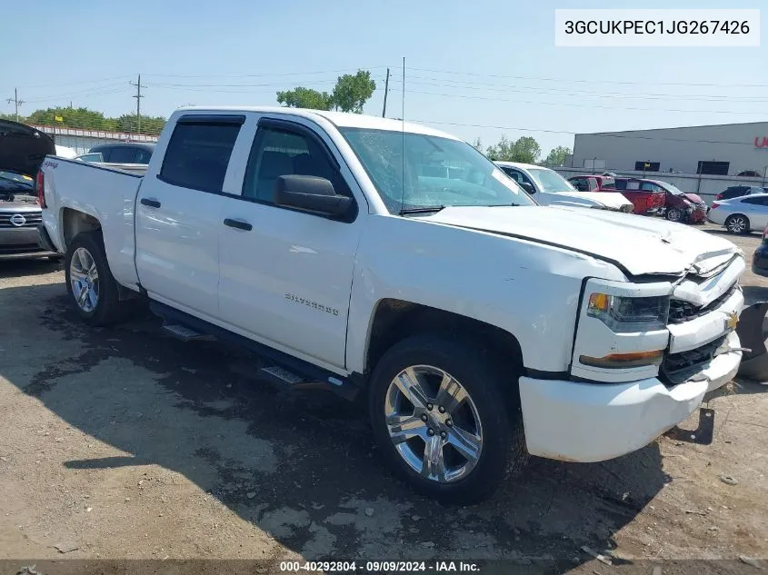 2018 Chevrolet Silverado 1500 Custom VIN: 3GCUKPEC1JG267426 Lot: 40292804