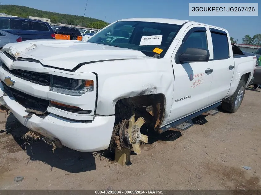 2018 Chevrolet Silverado 1500 Custom VIN: 3GCUKPEC1JG267426 Lot: 40292804