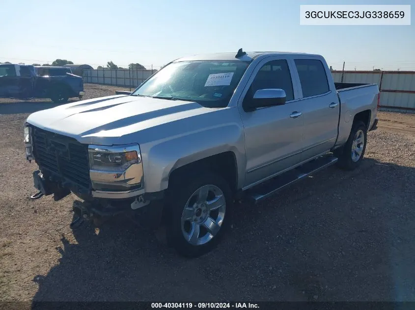 2018 Chevrolet Silverado 1500 K1500 Ltz VIN: 3GCUKSEC3JG338659 Lot: 40304119