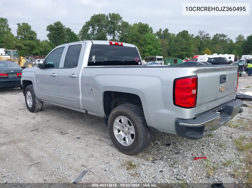 1GCRCREH0JZ360495 2018 Chevrolet Silverado 1500 C1500 Lt