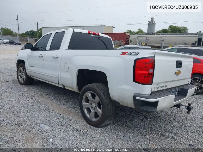 2018 Chevrolet Silverado 1500 2Lt VIN: 1GCVKREC4JZ300905 Lot: 40330314