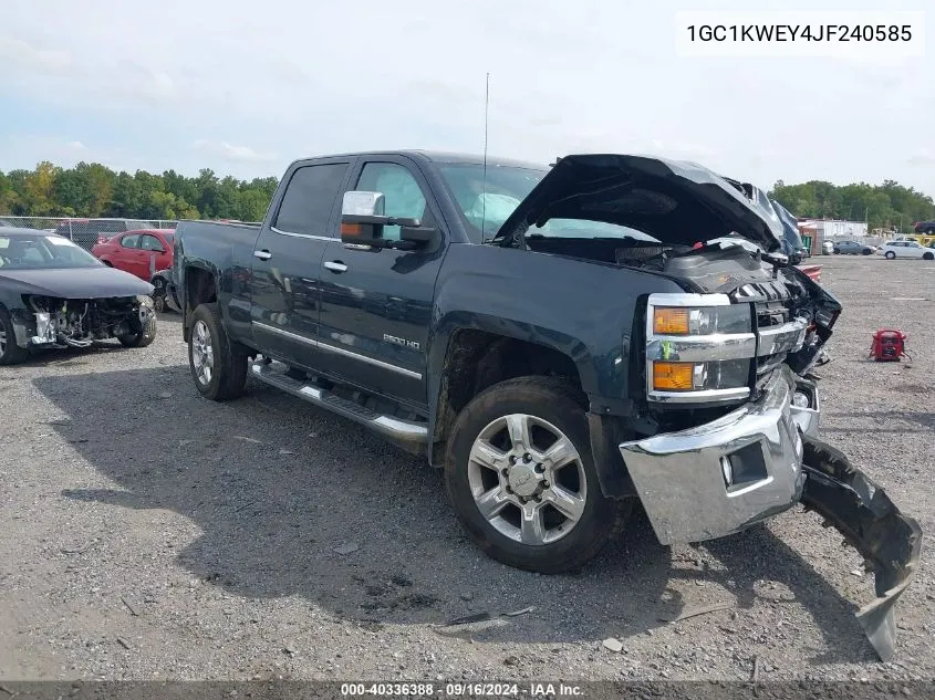 2018 Chevrolet Silverado 2500Hd K2500 Heavy Duty Ltz VIN: 1GC1KWEY4JF240585 Lot: 40336388