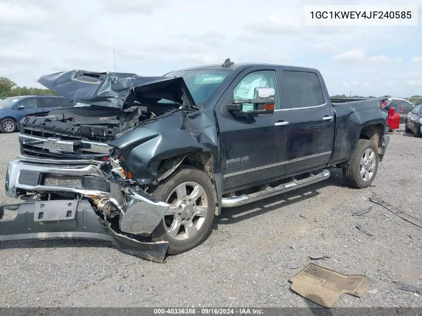 2018 Chevrolet Silverado 2500Hd K2500 Heavy Duty Ltz VIN: 1GC1KWEY4JF240585 Lot: 40336388