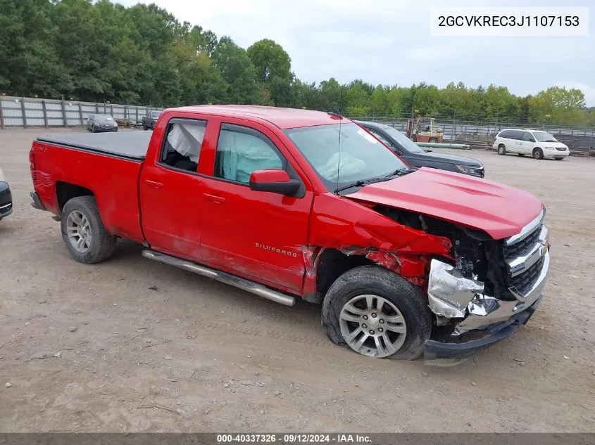 2018 Chevrolet Silverado 1500 1Lt VIN: 2GCVKREC3J1107153 Lot: 40337326