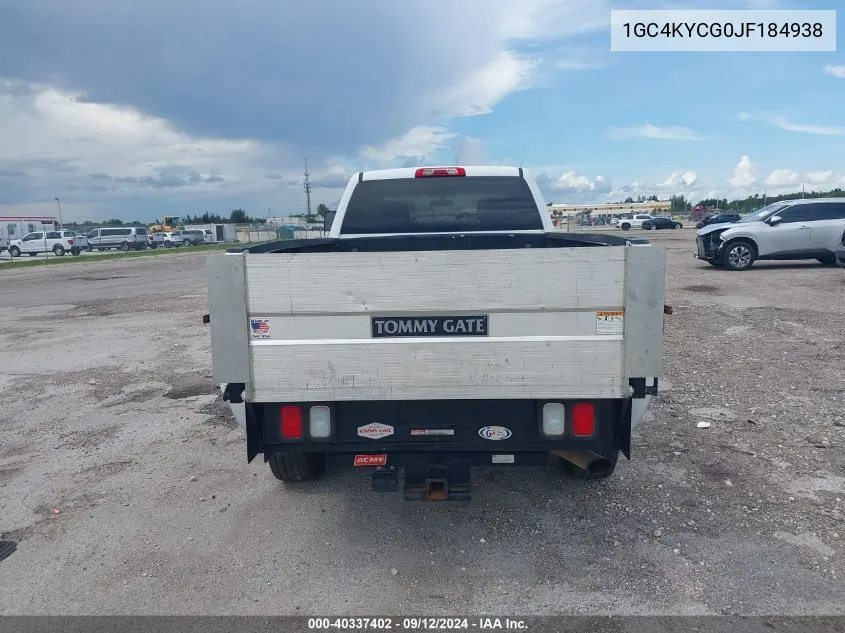 2018 Chevrolet Silverado 3500Hd Wt VIN: 1GC4KYCG0JF184938 Lot: 40337402